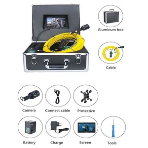 Système d'inspection murale et de positionnement par caméra industrielle haute définition pour pipeline, disponible en versions 20 mètres et 50 mètres - Product Image 5