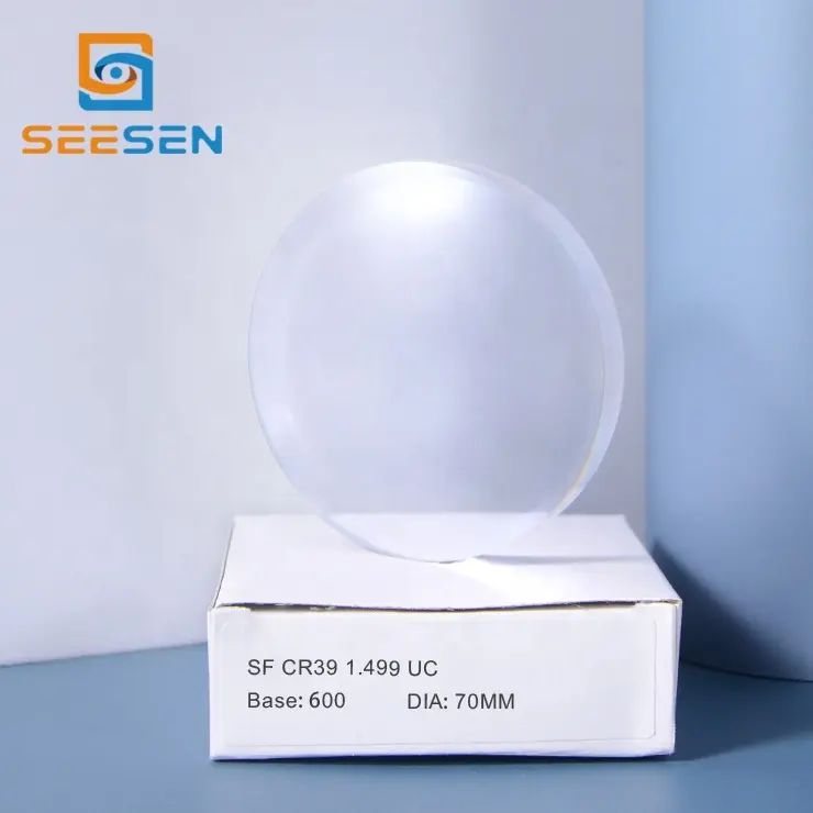 SF 1.499 UC uncoated cr39 plastic lenses semi finished optical lens blanks eyeglass lens suppliers