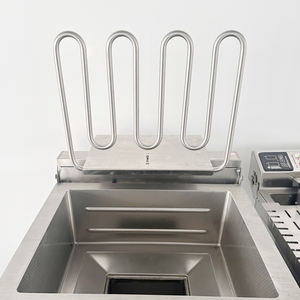 <span class=keywords><strong>Friteuse</strong></span> électrique commerciale de 25 litres avec température réglable et robinet de vidange d'huile pour hôtel, construction en acier inoxydable - Product Image 4