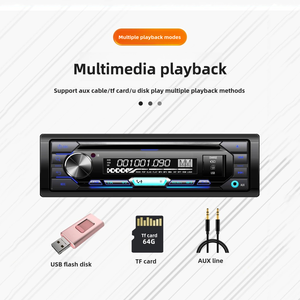 Lettore MP3 portatile colorato per auto lettore MP3 FM/AM/TF/USB e connessione Blue-tooth telecomando Multi-funzionale lettore Audio DVD per auto - Product Image 4