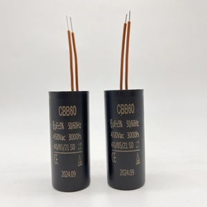 Condensateur de démarrage de moteur série <span class=keywords><strong>CBB60</strong></span> en gros 250VAC <span class=keywords><strong>450VAC</strong></span> -40 ℃ -85 ℃   Condensateur à film pour ventilateur de pompe - Product Image 2