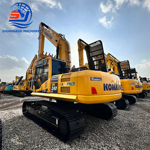 Excavatrice hydraulique sur chenilles Komatsu PC240 d'occasion en bon état, prix bas, avec boîte de vitesses, pompe, moteur principal, roulement d'engrenage, PLC - Product Image 3