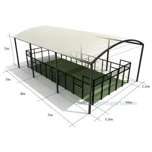 Padel Court Tent Manufacturer Outdoor Panoramic Custom Colors Padel Court Roof Cover