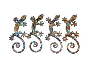Personalizada decoración colgante de pared 3D decorativo <span class=keywords><strong>Barcelona</strong></span> <span class=keywords><strong>mosaico</strong></span> Gecko lagarto resina figurita personalizable 3D figura Gecko Lagarto - Product Image 2