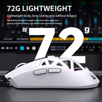 Mouse Gaming Nirkabel VK5HE S205 Sensor 12000 DPI RGB Isi Ulang Ergonomis Kedua Tangan Dapat Diprogram OEM ODM untuk PC Laptop