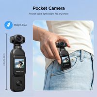 Caméra de vlogging 1080P avec objectif rotatif, contrôle par application WiFi, écran de 1,3 pouce |   Caméra POV grand angle 150° avec un seul bouton pour l'audio/vidéo