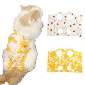 Chaleco de Algodón Suave <span class=keywords><strong>para</strong></span> Recuperación Postoperatoria de Gatos y Gatitos, <span class=keywords><strong>para</strong></span> Cuidado Postoperatorio en Clínica u Hogar, Protección Post-Castración/Esterilización - Product Image 1