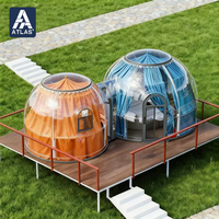 Tenda Gelembung Bulat PC Modern, Rumah Kubah Prefab, Igloo Dome untuk Berkemah di Luar Ruangan, Homestay di Area Wisata Mewah, Hotel Pariwisata Budaya