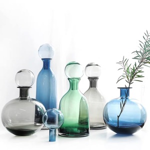 Vaso di vetro trasparente <span class=keywords><strong>per</strong></span> <span class=keywords><strong>piante</strong></span> <span class=keywords><strong>grasse</strong></span> e fiori a stelo singolo, come decorazione Desktop compatta, facile da pulire e riutilizzabile - Product Image 1