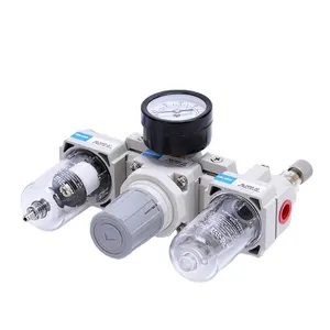 FRL Units And Lubricator Combination Pneumatic Factory Economical Air Filter Regulator Air Source Treatment Unit