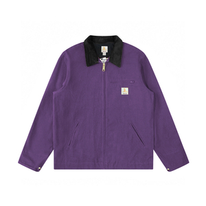 Jaket Kanvas Detroit Gaya Kasual Vintage Musim Semi/Panas AS, Lapisan Jala, Custom Grosir - Product Image 6