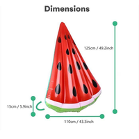 Bouée gonflable personnalisée en forme de pastèque pour enfants, en PVC durable, pour piscine, fêtes estivales, OEM/ODM