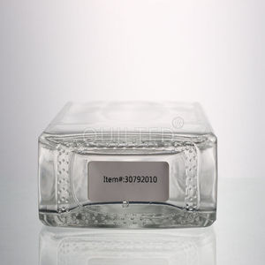 Botella de Vidrio Cuadrada Transparente de 500 ml para Whisky, Brandy, Ginebra y Vodka <span class=keywords><strong>Premium</strong></span>, Botella Vacía de Alta Gama para Licores - Product Image 6