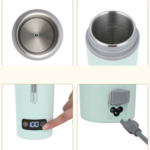 2024 Mini Portable Intelligent Heating Coffee Drink Cup Eco-Friendly 12V 24V Truck Compatible Cordless Keep Warm Car Automatic S - Product Image 4