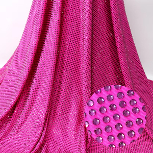 Tissu extensible FB001 orné de strass, tissu perlé de luxe avec perles de cristal et de <span class=keywords><strong>diamant</strong></span> - Product Image 1