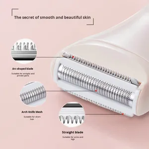 Tondeuse à poils corporels intelligente, électrique, lavable, rasoir électrique sans douleur pour femmes, appareil d'<span class=keywords><strong>épilation</strong></span> intime, tondeuse - Product Image 3