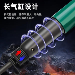 Cincel Neumático Tuosen 99685-220, Herramienta de Impacto con 4 Puntas y Manguera para Cortar y Romper Metal - Product Image 3