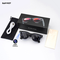 Lunettes intelligentes de sport SANVNET SNT VERVE avec caméra 20MP, microphone à conduction osseuse, enregistrement vidéo Type-C, lunettes intelligentes IA
