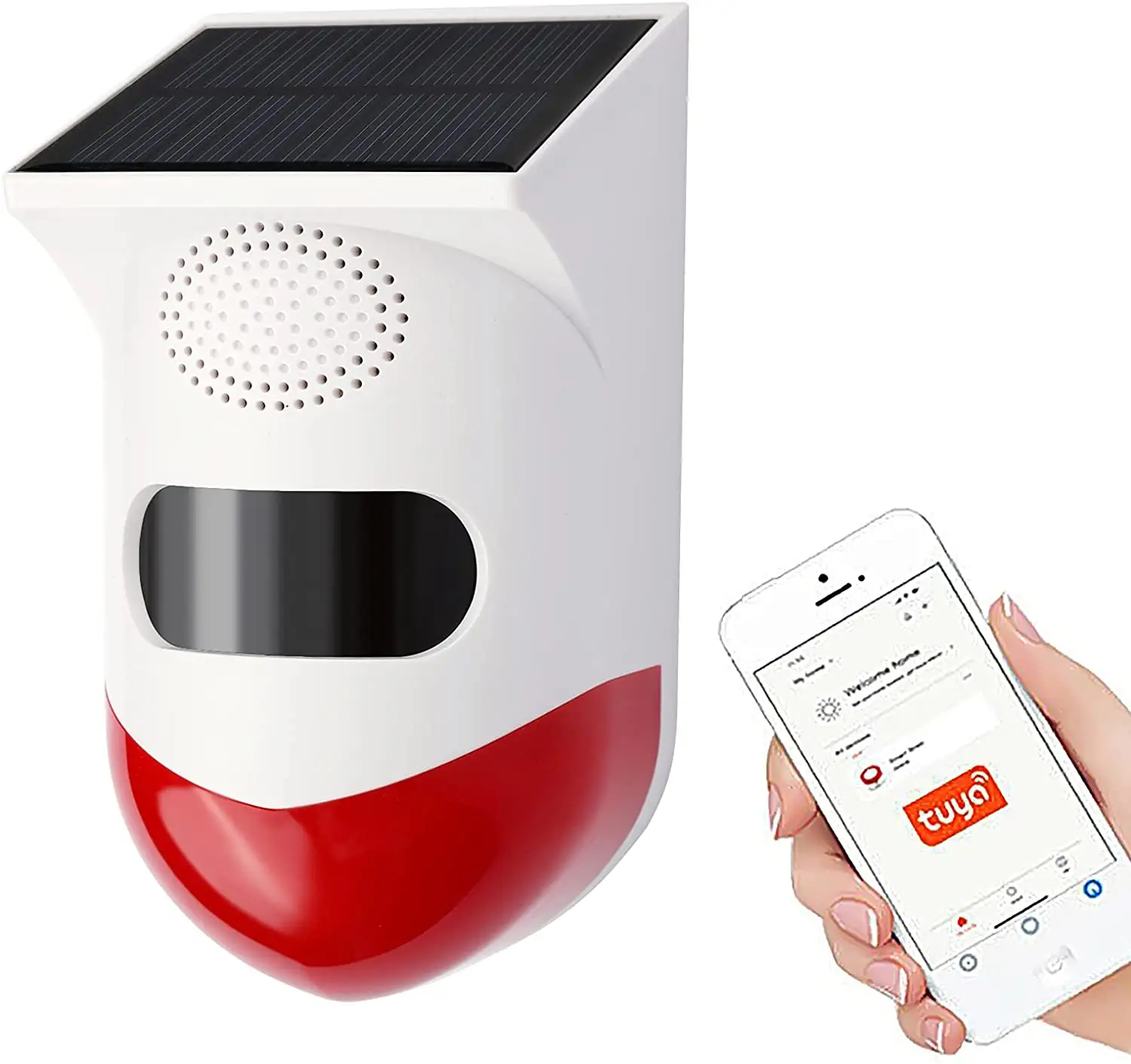 Sistema de alarma de seguridad para el hogar, alarma solar inalámbrica con monitoreo por aplicación tuya y wifi