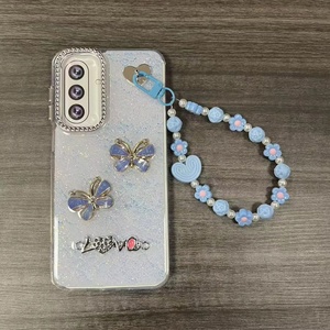 <span class=keywords><strong>Cover</strong></span> per Telefono in TPU con Glitter e Catena a Farfalla per Samsung A56 A36 A17 A16 A07 A06 e <span class=keywords><strong>OPPO</strong></span> A6X RENO15 <span class=keywords><strong>A5</strong></span> A5X F31, Custodia Posteriore per Ragazze - Product Image 5