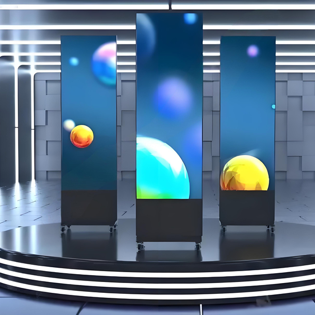 Best-Selling P1.25 Standing-Type Mobile-Foldable LED Display Poster Screen Multi-Surface Folding Technology