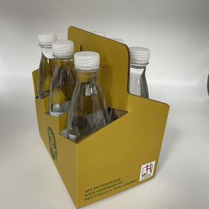 Scatola Regalo in <span class=keywords><strong>Cartone</strong></span> Riciclabile Personalizzata all'Ingrosso per 2, 4 o 6 Bottiglie di Vino e Birra, Trasportino Doppio - Product Image 4