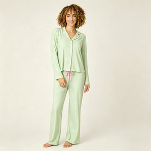 Bamboo Christmas Pajamas for Women Set Long Sleeve Holiday <b>Pjs</b> Women's Nightwear Soft Lounge Set Women's Sleepwear Night Suits - Product Image 3