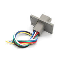 Kabel Harness Konektor Seri DT 8Pin Flange Mount Male & Free Hanging Female, Perakitan Kabel Listrik Otomotif Tahan Air