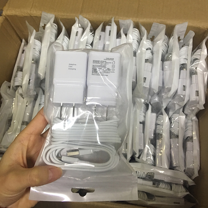 Лидер продаж Amazon, комплект адаптивного быстродействующего зарядного устройства, настенное зарядное устройство с USB-кабелем типа C, быстрое зарядное устройство для Samsung galaxy S8 S9