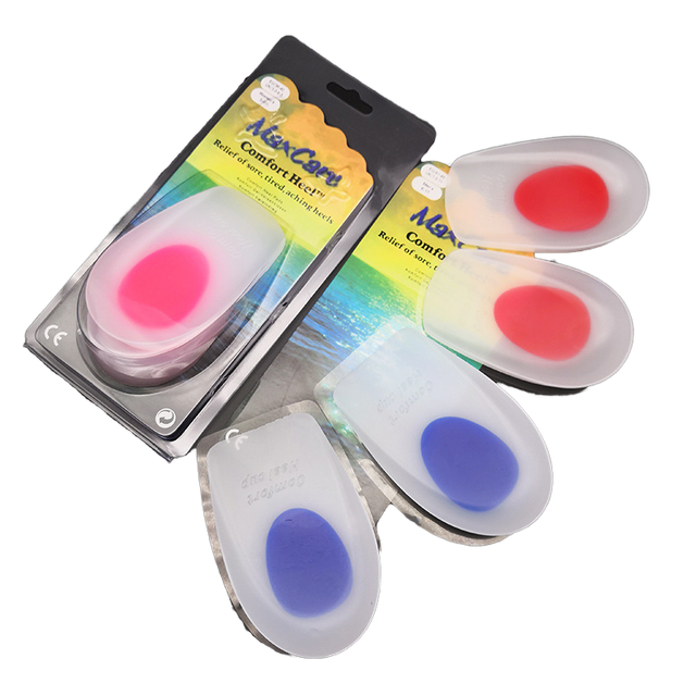 Soft Silicone Foot Heel Pad Pain Relief Heel Protector Shock Absorb Heel Cushion for Plantar Fasciitis