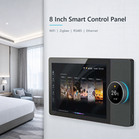 YDD Alexa Google Home 8 pouces, compatible Tuya, WiFi, Zigbee, RS485, panneau de commande intelligent Android, commande vocale, automatisation des bâtiments