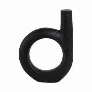 Scultura moderna in metallo a forma di anello, elemento decorativo per casa, ufficio, bagno, soggiorno - Product Image 1