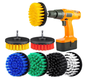 Rouleau de <span class=keywords><strong>peinture</strong></span> industriel polyvalent personnalisable, accessoire de perceuse pour nettoyage intensif, tampon <span class=keywords><strong>à</strong></span> récurer en nylon et <span class=keywords><strong>éponge</strong></span> PP - Product Image 5