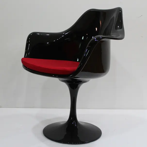 スイベルアルミ生地グラスファイバーチューリップダイニングテーブルカップ椅子
