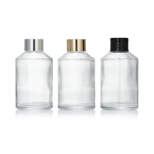 Muestras gratis de lujo 15ml 30ml 60ml 100mL 120ml ámbar transparente hombro inclinado vidrio niebla Spray botella de <span class=keywords><strong>Perfume</strong></span> con tapa de aluminio dorado - Product Image 6