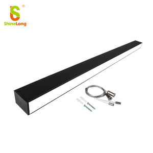 Lámpara de Tira LED Suspendida de Aluminio 3CCT de 4 Pies/8 Pies, Directo de Fábrica, Enlazable, Lámpara Colgante, Luz Lineal, 20W/40W/80W, IP20 - Product Image 1