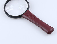 LED Hot Selling MG2B-4 75MM Portable Acrylic Lens Handheld Reading Magnifier