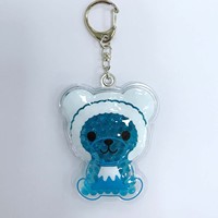 Perles de cristal personnalisées de dessin animé Pvc porte-clés publicité cadeaux promotionnels