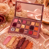 Palette de fards à paupières imperméables vegan 18 couleurs, effet mat, lumineux, métallique, brillant, haute pigmentation, marque privée OEM, vente en gros