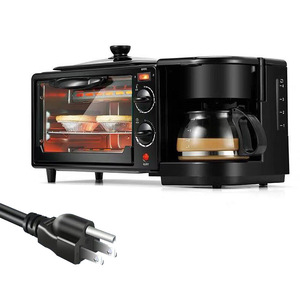 Multifunctional Breakfast <b>Maker</b> With Oven <b>Coffee</b> Machine 46X18X20Cm Electric Plastic Housing Temperature Control - Product Image 3