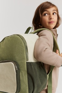 Prix de gros mignon velours côtelé étudiants sac à dos coloré coton velours côtelé enfants sac à dos personnalisé velours côtelé sac à dos pour enfants - Product Image 4