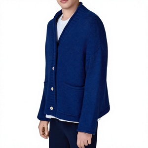Fabricante Profesional de Suéteres, Personalización OEM, Cárdigan Unisex de Lana/Acrílico con Cuello en V para Todas las Temporadas, Tejido de Punto 12 GG, Estilo Europeo - Product Image 3