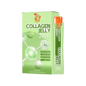 High Quality OEM 2000mg Collagen Jelly Sticks Mangosteen Pomegranate Extract Lock Skin Moisture Portable On The Go Beauty Jelly - Product Image 1