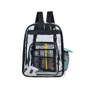Factory Sell <b>Clear</b> School Bag Waterproof PVC Bookbag Unisex Outdoor Travel <b>Backpack</b> With Logo - Product Image 5