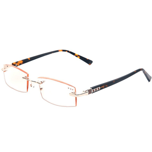 Montures optiques métalliques de haute qualité pour hommes, <span class=keywords><strong>lunettes</strong></span> d'<span class=keywords><strong>ordinateur</strong></span> sans monture, verres progressifs anti-lumière bleue avec charnières - Product Image 6