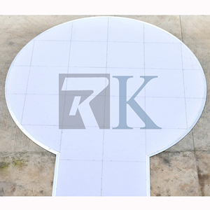 Interlocking round <b>white</b> flooring portable wedding dance floor - Product Image 2