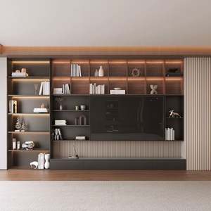 <b>TV</b> Credenza <b>Cabinet</b> Modern Luxury Wall Mounted Floating Stand Wooden Living Room Furniture Unit - Product Image 5