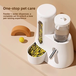 2-trong-1 hamster chai nước & thực phẩm bát, chống-tip nạp tự động cho lùn hamster syrian chuột, vật nuôi nguồn cung cấp - Product Image 3