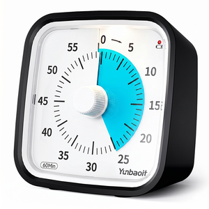 Minuteur visuel portable OEM Yunbaoit 60 minutes silencieux pour enfants, idéal pour l'étude, la cuisine, le bureau, avec compte à rebours Google - Product Image 1