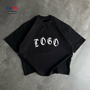 Ensemble survêtement femme streetwear gothique : T-shirt graphique oversize avec logo personnalisé et pantalon <span class=keywords><strong>de</strong></span> jogging à rayures latérales - Product Image 3